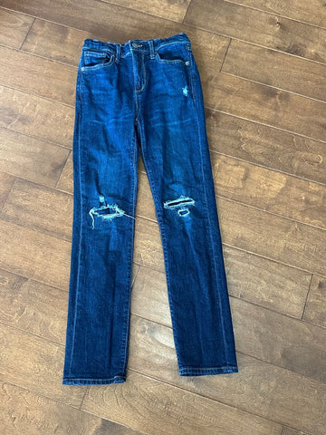 Old Navy Slim sizing. Distressed denim 14