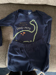 Carters blue dino 2piece with fleece pants 24 Months