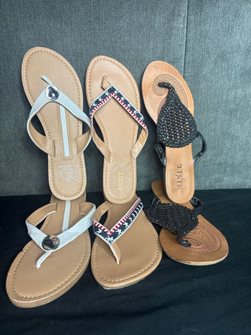 Variety 3set sandal lot- EUC 8 (Adult)