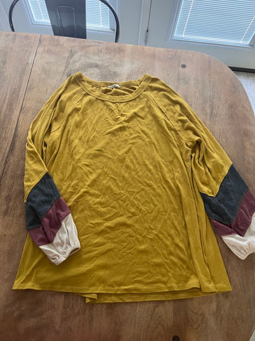 Yellow shirt Boutique shirt oversized fit Women's - L
