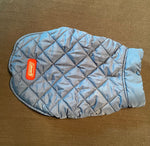 Coleman Dog jacket. Blue with black and blue plaid on inside Pet