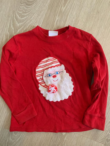 Mulberry street Red Santa shirt 4T/4
