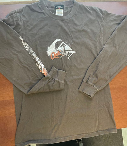 Quiksilver GUC brown l/s tshirt Men's - S