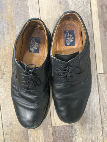 Stafford brand Black dress shoes 9-1/2 (Adult)