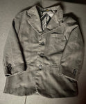 VanHeusen Suit jacket black with light stripes 8