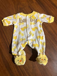 Carters Preemie long sleeved footed onsie 0-3 Months
