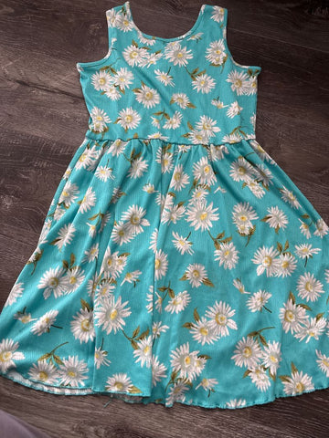 Zunie Blue floral sun dress 14