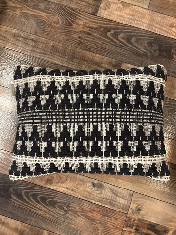 Black white Throw pillow Bedding