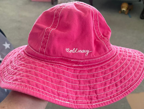 Old Navy Pink sun hat toddler size small. Hat