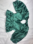 Unknown Silk Forrest green dress shirt NWOT 3T/3