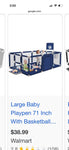Walmart Large play pen. Goal and net. Zipper in side. Used a few times. Gate