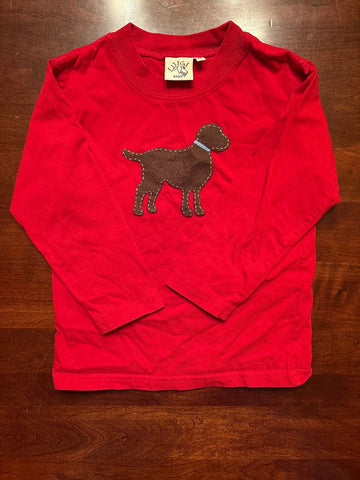 Luigi Kids Red Lab Long sleeve shirt 4T/4