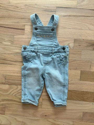 Carters Denim overalls 3-6 Months
