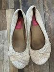 cream lace dress shoes  9 (Adult)
