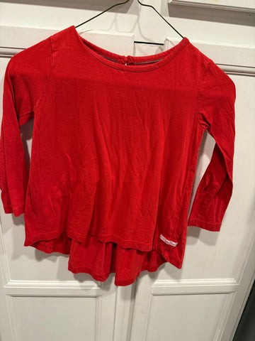 Ruffle Butts Red shirt 5T/5