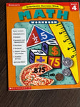 Scholastic Grade 4 Math workbook Educational