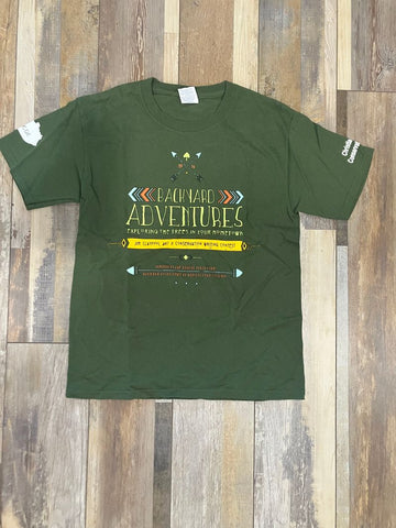 Boys Backyard adventures Green T-shirt - SIZE 14/16 14