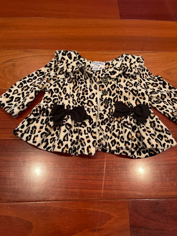 Hartstrings Baby Like new Leopard peplum jacket 0-3 Months