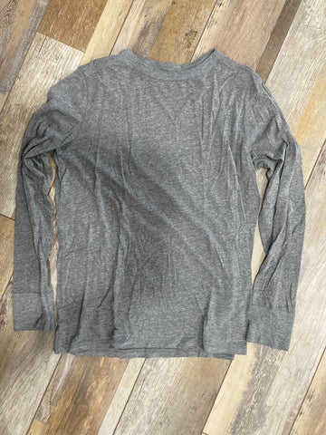 Arizona jeans Co, Gray solid long sleeve shirt 14