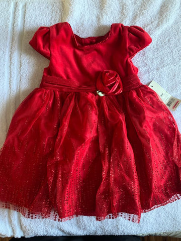George NWT red sparkly dress 24 Months