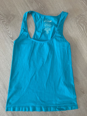 Grane Teal tank top, very stretchy 14