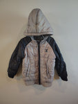 DC Gray navy puffer small stains on front near bottom good condition 4T/4