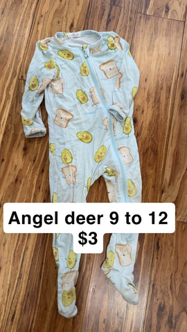 Angel deer 9 to 12 months Some wear 6-12 Months