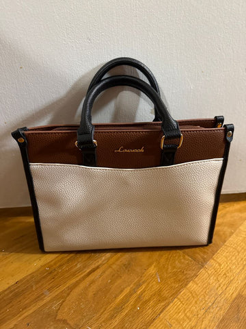 Lovevook Cream, brown black purse used once Bag