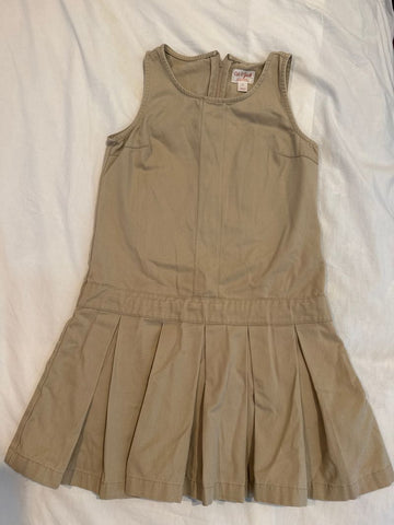 Cat and Jack Khaki uniform dress 8