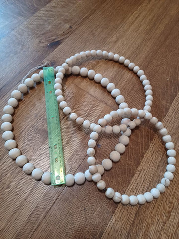 None 3 pieces wooden beads wreaths Decor