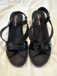 Skechers Black sandal wedges 9-1/2 (Adult)