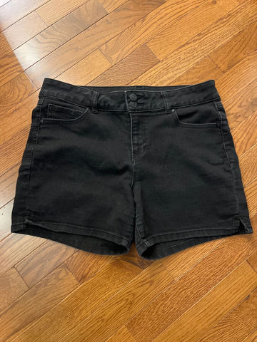 d. Jeans Black stretchy denim shorts Women's 10