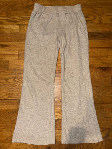 Amazon M 10 12 tan Plush boot cut sweats pockets 12