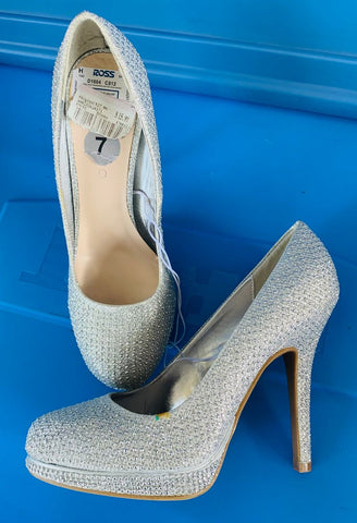 Andiamo New silver heels 7 (Adult)