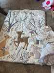 Lambs & Ivy Forest Crib bedding quilt, crib sheet and bedskirt gently used Bedding