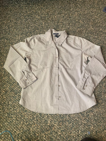 Gap Button Down Grey Dress Shirt Women's - S