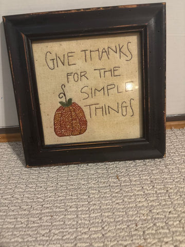 Wall picture Give Thanks 8 by 8 Decor