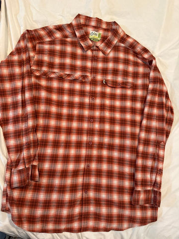 tasc Performance Plaid long sleeve casual shirt Men's - XXL