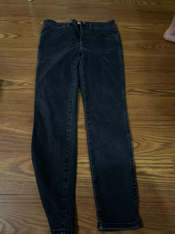 Madewell Gray black size 28 10 high rise skinny some pilling on inner thig Women's 8