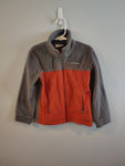 Columbia Gray Dark Orange size 4/5 Columbia zippered jacket EUC 4T/4