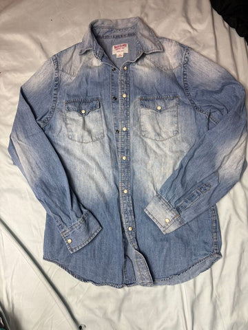 Mossimo co denim pearl snap euc Women's - S