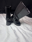Place Black glossy riding boots w gem lined based NWOT 5 (Lil' Kid)