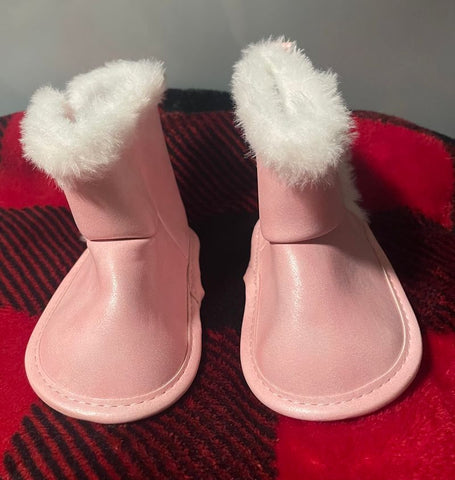 Child of Mine Pink Fuzzy Boots 1 (Infant Shoe)