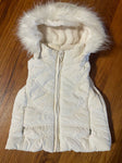 Place 6-9M Girls Cream with Gold Sparkle Winter Vest 6-12 Months