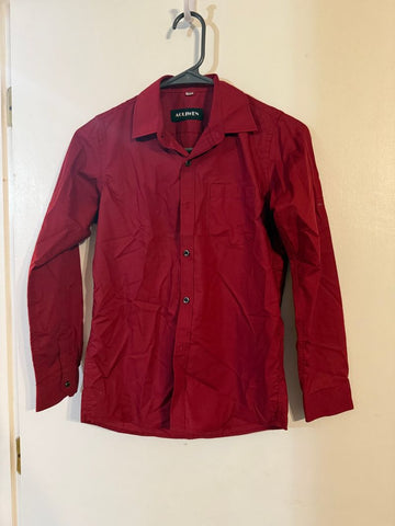 Aoliwen Red long sleeve button down shirt 10