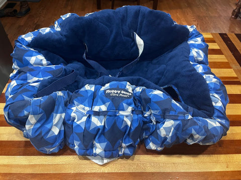 Floppy seat plush cart cover blue Chair-Seat