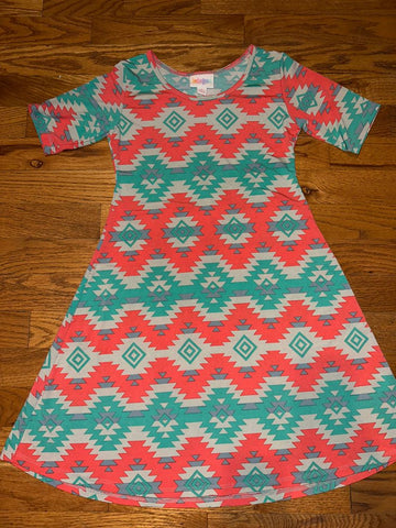 LuluRoe Aztec print soft thin dress 8