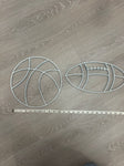 Metal ball decor Basketball and football Decor