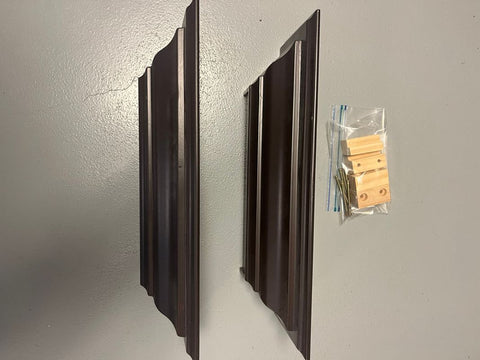 Hobby Lobby 2 Espresso wooden shelves 18x3in. Decor