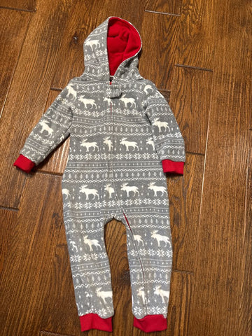 Happy Elves Fleece onesie with hood 2T